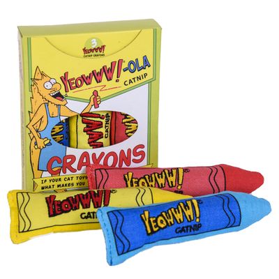 Yeowww Catnip Crayons 3-pack