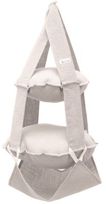 The Cat's Trapeze vit jute - 2 våningar