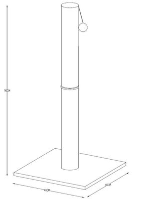Klösträd Fenja stolpe 90 cm
