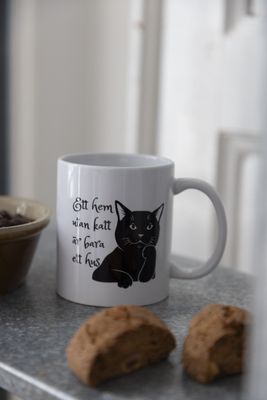 Mugg med 2 st kattmotiv