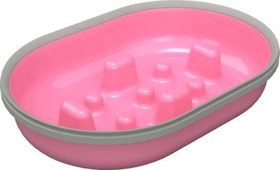 Slowfeedskål rosa till Surefeed