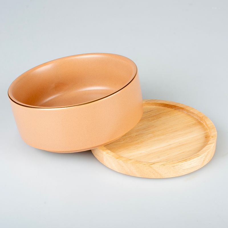 Kattmatskål Stone Timber Pink