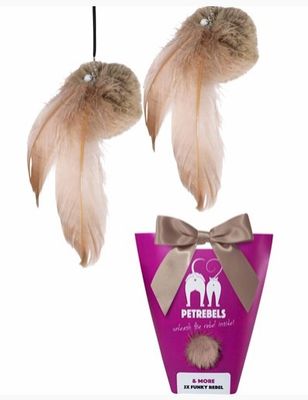 Kattleksak Funky Rebel 2-pack Cappuccino