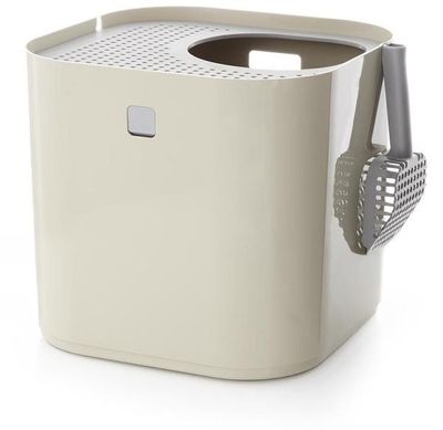 Modkat kattlåda tan creme