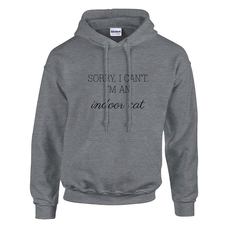 Supercat Hoodie Indoor cat, grå 3XL