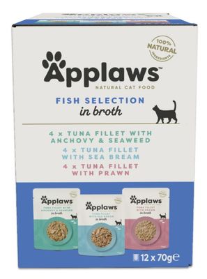 Applaws Fish selection buljong 12x70g