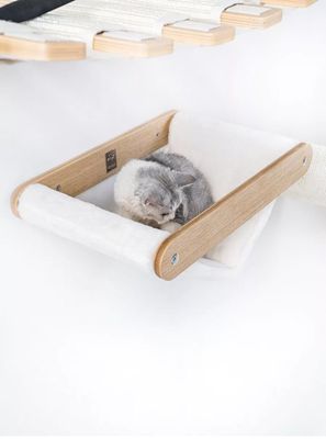 Katthylla hängmatta Lazy Oak