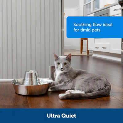 Drinkwell Seaside Rostfri vattenfontän