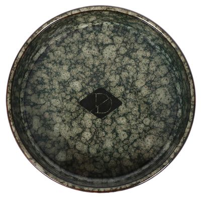 Kattmatskål Green Marble Jasper