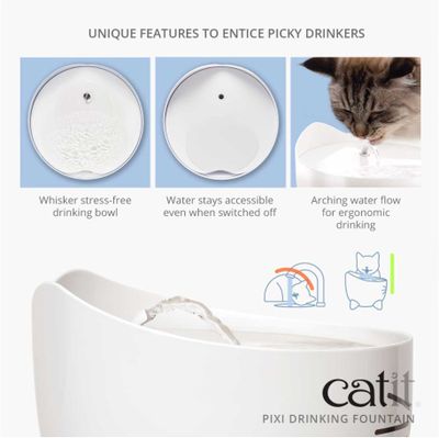 Vattenfontän CatIt Pixi Vit