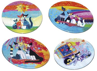 Glasunderlägg Rosina Wachmeister 4-pack