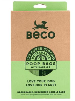 Bajspåse stor Becobag 120 st, med handtag