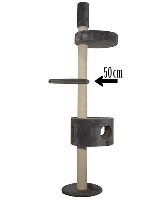 Kattens No.1 hylla utan kant svart 56 cm