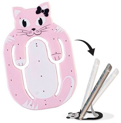 Flexistand mobiltelefonstöd kattmotiv