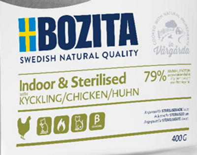 Bozita Indoor & Sterilised Chicken 400 g