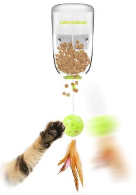 AFP interaktiv kattleksak godis-dispenser