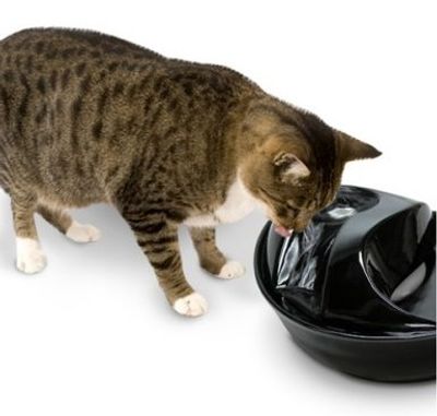 Raindrop vattenfontän svart keramik, 1,8 liter