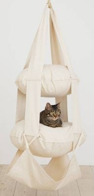 The Cat's Trapeze naturvit bomull - 2 våningar