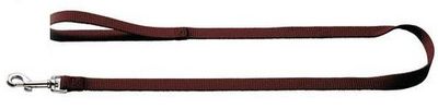 Sele med koppel - choklad nylon