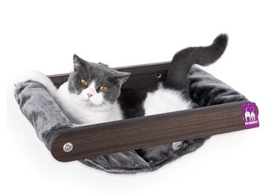 Katthylla hängmatta Lazy Wenge