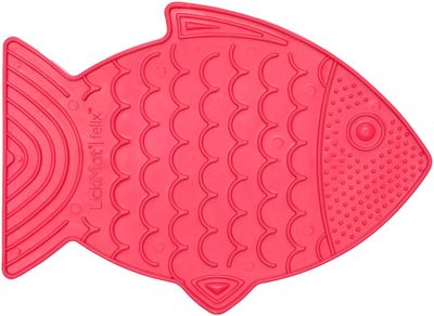 Lickimat Cat FISK rosa 22 x 15 cm