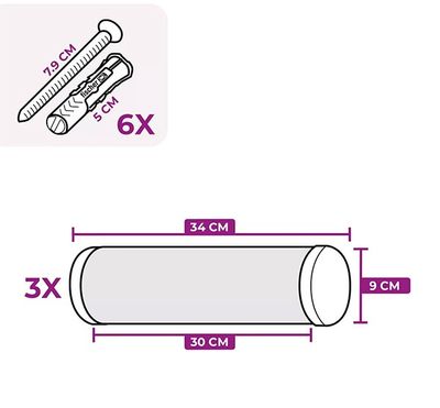 Klättersteg Horizon 0930 Grey 3-pack