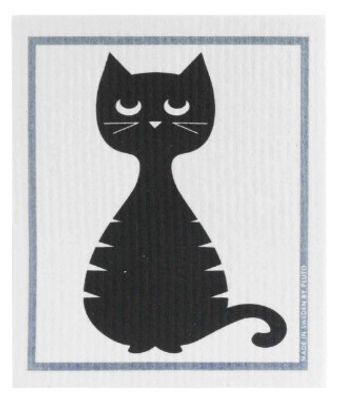 Disktrasa sittande kattmotiv