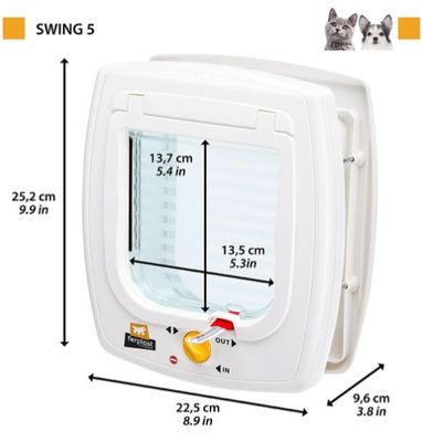 Kattlucka Swing 5 brun 4-vägs