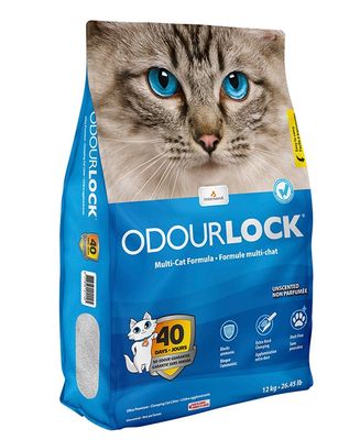 Kattsand OdourLock Parfymfri Multicat 12 kg