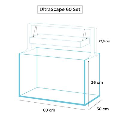 Aquael UltraScape 60 Snow 64L
