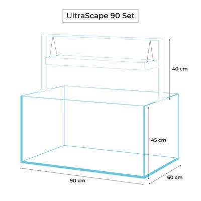 Aquael Ultrascape 90 Snow 243L
