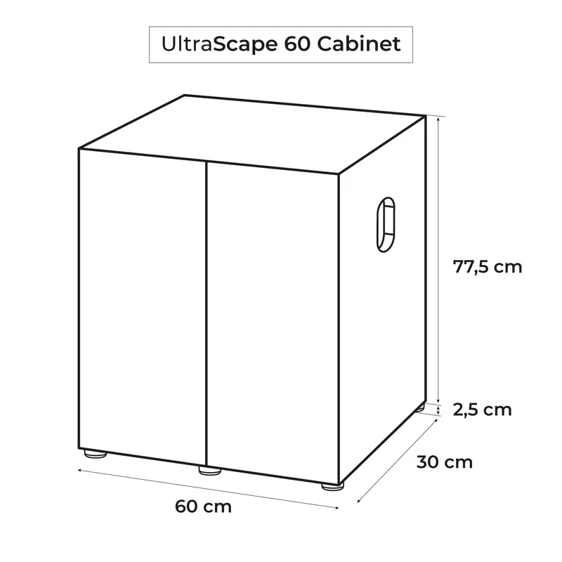 Aquael Ultrascape 60 Snow Möbel