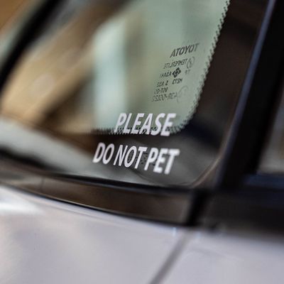 Utskuren dekal - Please do not pet
