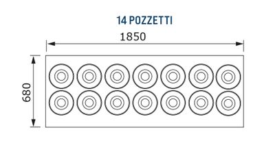 Glassdisk Pozzetti - 2 rad