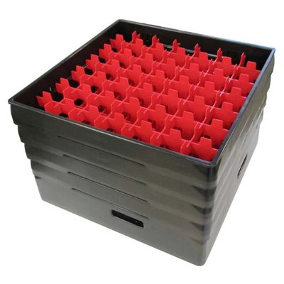 Fackindelad diskkorg för glas diameter max 60 mm