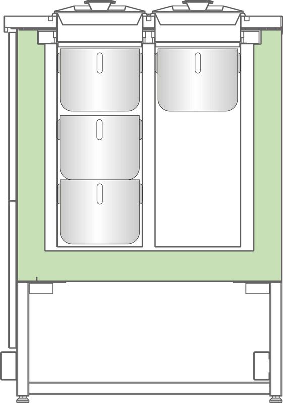 Standard pozzettikarapin för glass