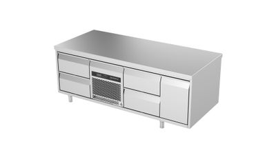 Grillkylbänk med neutral dörr  – 1600 mm