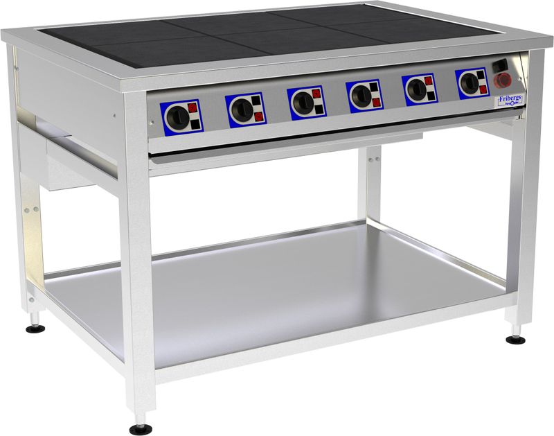 Spis gjutjärn – 2–8 plattor - 22x22 cm - FST