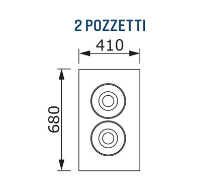 Glassdisk Pozzetti - 2 rad