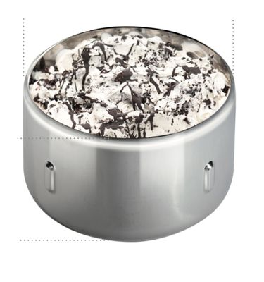 Pozzettikarapin för glass