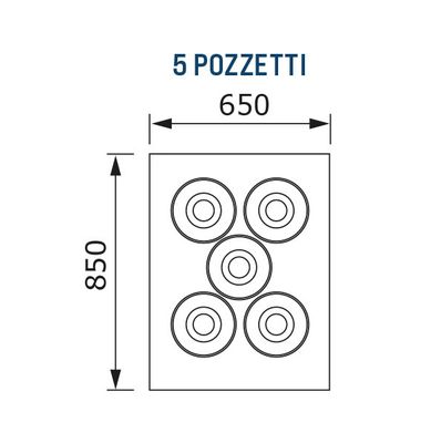 Glassdisk Pozzetti - 3 rad