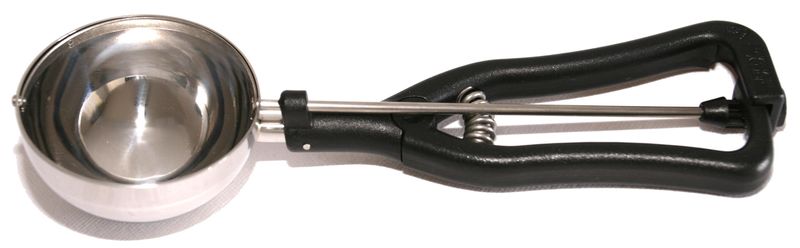 Portionsskopa för glasskulor