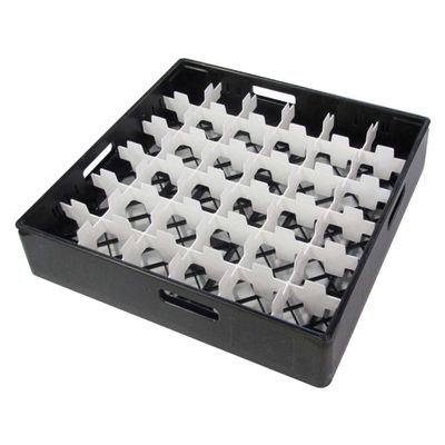 Fackindelad diskkorg för glas diameter max 72 mm