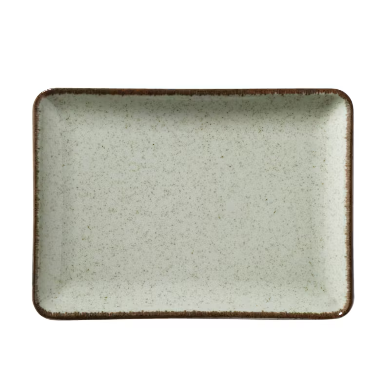 Tallrik flat Blocho Pearl Tan