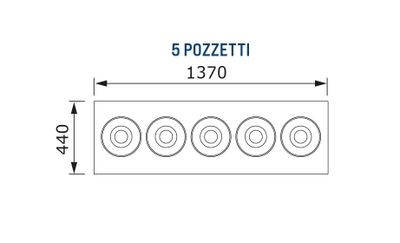 Glassdisk Pozzetti - 1 rad