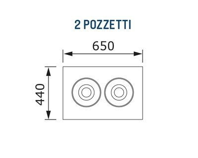 Glassdisk Pozzetti - 1 rad