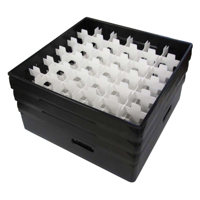 Fackindelad diskkorg för glas diameter max 72 mm