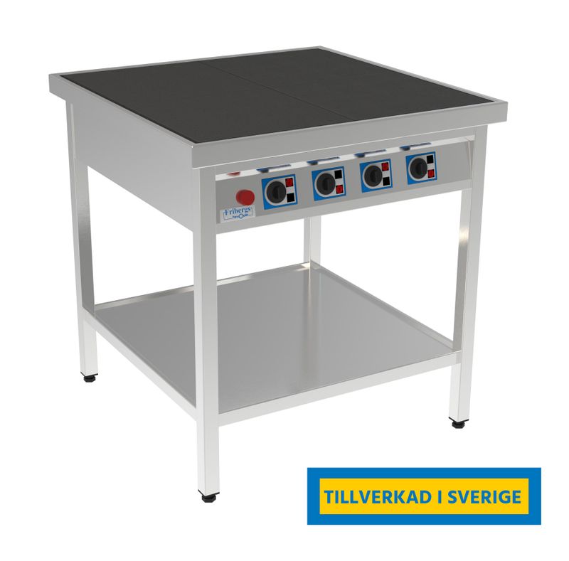 Spis gjutjärn – 1–8 plattor - 40x40 cm - FKP