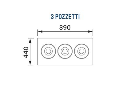 Glassdisk Pozzetti - 1 rad