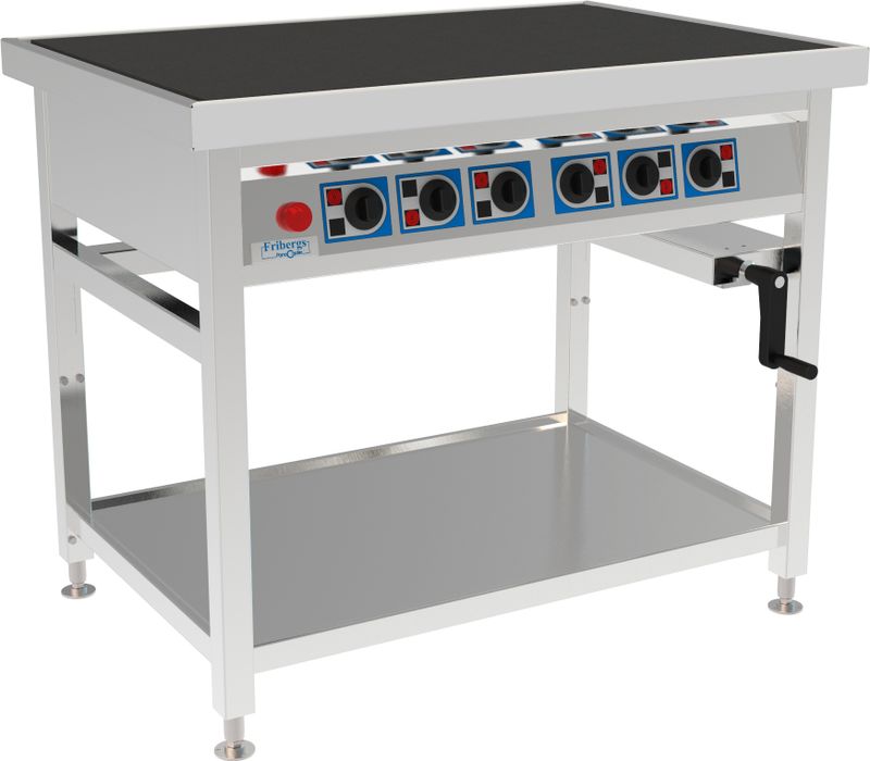 Spis gjutjärn – 1–8 plattor - 40x40 cm - FKP